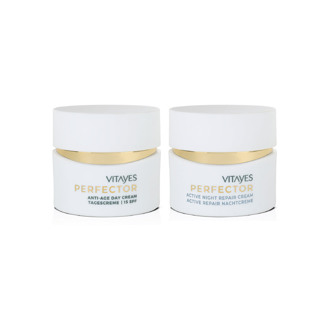 Perfect care duo: Revitalising day cream SPF 15 & DNA repair anti-wrinkle night cream