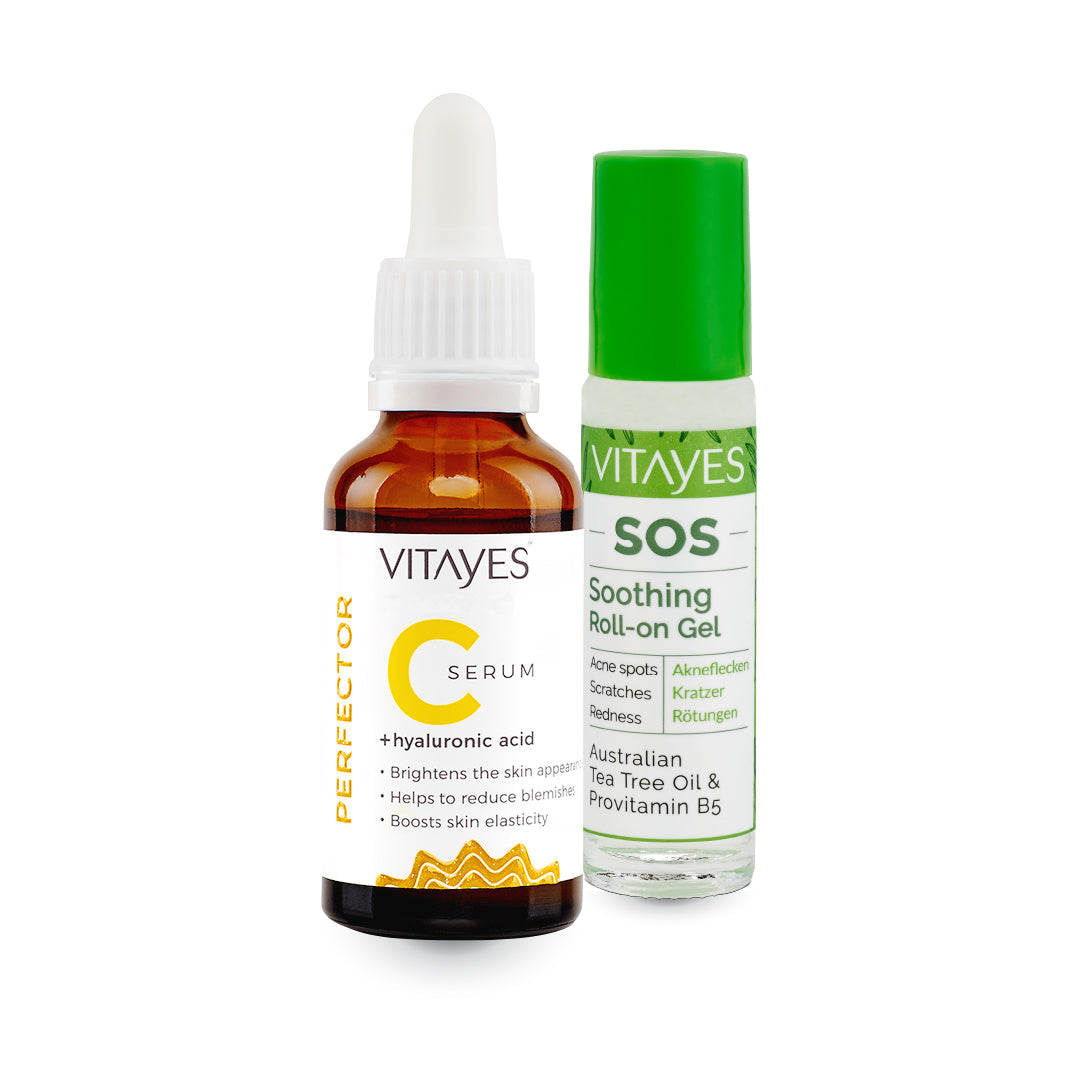 Duo Plus: Anti-Acne and Blackhead Serum + 10% Vitamin C-Hyaluronic Acid Intensive Serum